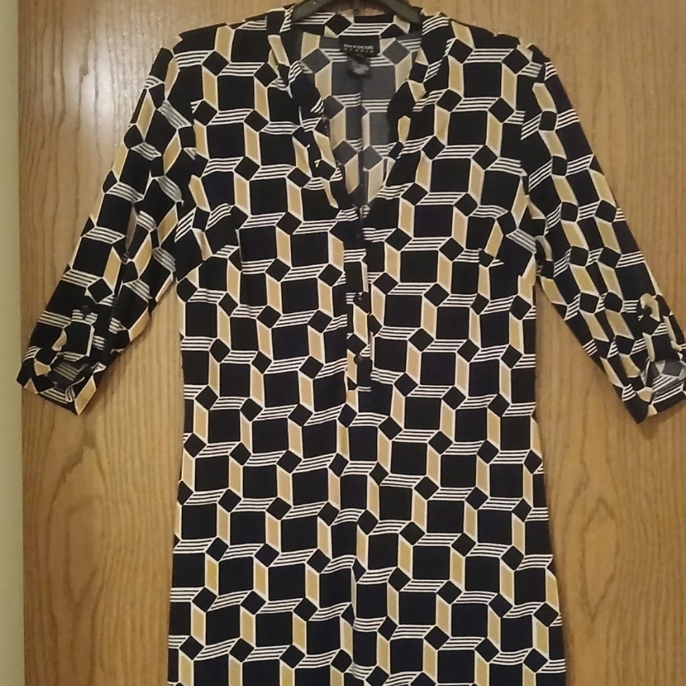 Enfocus Studio Geometric Mini Dress